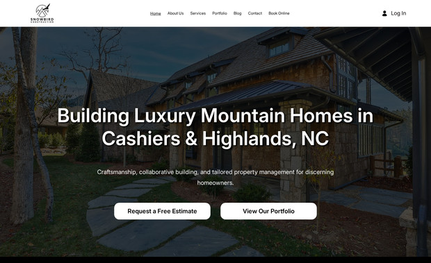 Snowbird Construction: Approach:
We started with defining the visitor’s journey: visitor lands → sees hero image + value proposition → explores services → views portfolio → requests estimate/contact. The site was structured to reflect this flow. We grouped services (new homes, remodels, property care), included a robust portfolio section with imagery, added FAQs to reduce friction, and made “Request Estimate” / “Book Appointment” prominent. Visual design leaned into high-quality imagery, clean typography, and consistent layout to reinforce Snowbird’s luxury positioning.

⸻

Key Features & Design Choices: 
	• Strong visual hero banner that immediately communicates style & region (luxury mountain homes).
	• Clear navigation with service categories, portfolio, blog, and contact.
	• Portfolio galleries to showcase past projects, giving credibility through what they have built.
	• Values / Why Choose Us section to build trust: experience, local knowledge, quality.
	• User friendly process explained (consultation → planning/design → build/deliver).
	• Testimonial section with real homeowners.
	• FAQs to answer common questions up front (project timelines, type of services, management).
	• Clear CTAs (“Request Free Estimate”, “Book Appointment”) throughout.

⸻

Outcome (Expected / Measured):
	• Increased lead generation via estimate/contact requests.
	• Improved user clarity: visitors immediately understand what’s offered and process.
	• Stronger brand perception: luxury, dependable, local expertise.
	• Reduced friction: fewer basic queries because FAQs and process are clear.

⸻

Lessons & Next Steps:
	• Importance of visual content: strong imagery significantly improves trust.
	• Consistency in messaging (services, values) matters for clarity.
	• Monitoring user behavior post-launch to see if any pages need simplification or better CTAs.
	• Continue expanding blog / resources to support organic traffic and answer common user questions.