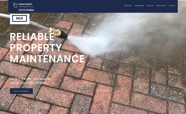 HCS Hanchant: This was a new business starting from scratch. We created and designed the logo, branding, website and Google Ads to start and managed the site for the client.