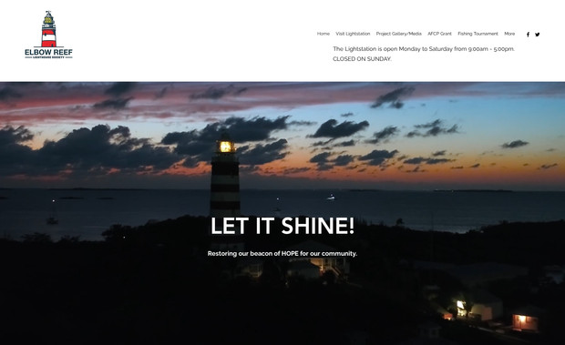 ElbowReef Lighthouse: Helped update and fix issues with this non-profit site.