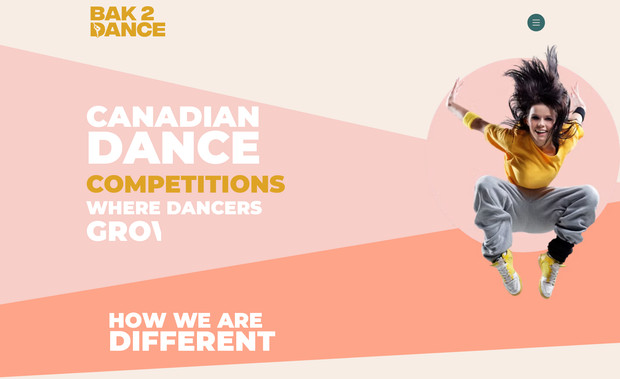 Bak 2 Dance: Creating a dynamic website to showcase the energy and creativity that is brought to this Canadian Dance Competion company.