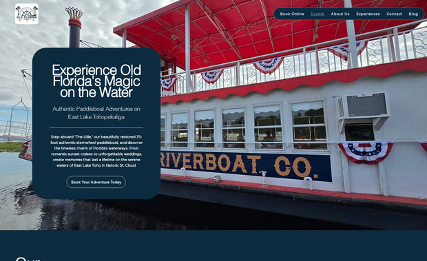Old Florida Riverboat Company: Website and Logo Design