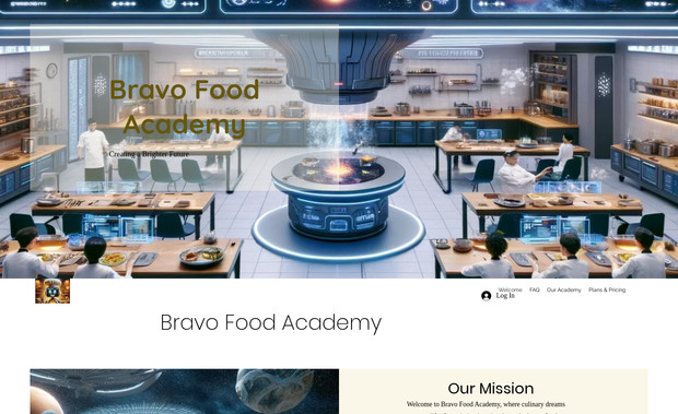 Bravo Food Academy: Custom development and project. Added a chatbot 