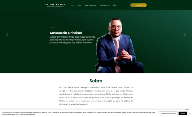 Felipe Xavier: Desenvolvimento de site