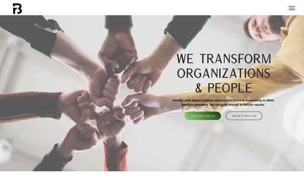 RB Consulting: RB Consulting is a dynamic HR firm that specializes in bringing revolutionary change and impact to corporations and non-profits throughout the US. This dynamic site includes custom forms, automations, dynamic transitions and movement throughout the site and a strategic layout of information to capture the needs of a wide span of audiences.