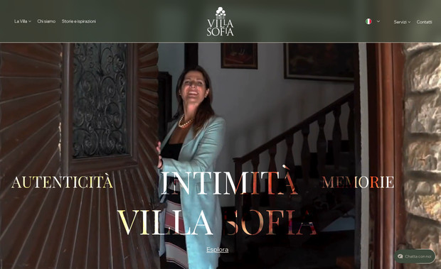 VILLA SOFIA NEW: Website design and development for a hospitality location, focused on creating an elegant and engaging online presence.

I managed the entire project from concept to launch, designing a website that highlights the atmosphere, services and unique identity of the villa while maintaining a clean and intuitive user experience.

The project included UX structure design, visual identity alignment, responsive development and content organization to ensure smooth navigation across all devices.

Particular attention was given to performance and SEO-ready structure to improve online visibility and help potential guests easily discover the location and its offerings.
