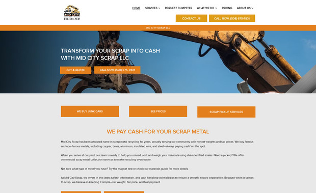 Mid City Scrap: We designed and developed 49 custom pages. Feel free to check it out!