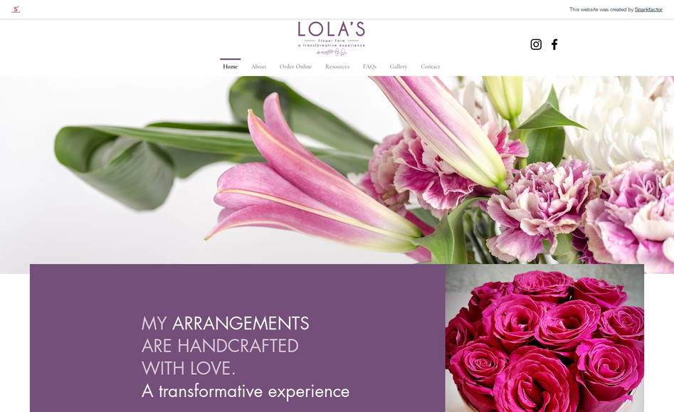 Lola's: Design e-commerce website and print collateral