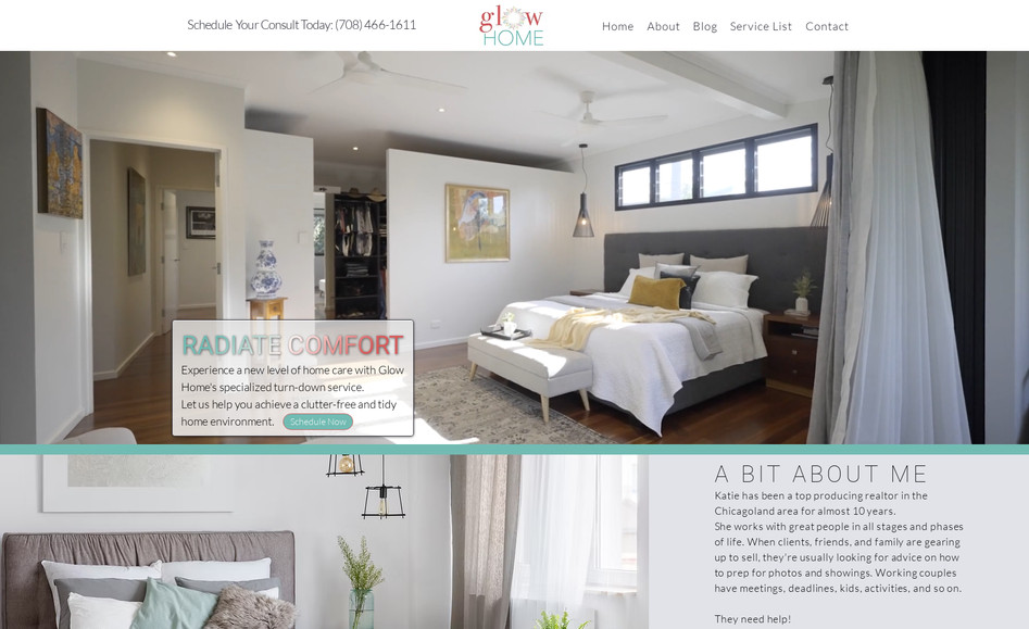 Glow Home: Website
Mobile site
Google