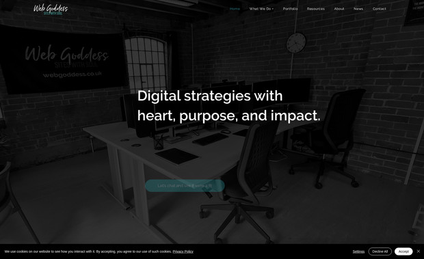Web Goddess: One of our most difficult projects - rebuilding our own website on Wix Studio! Turns out our boss is a real perfectionist when it comes to our own site!