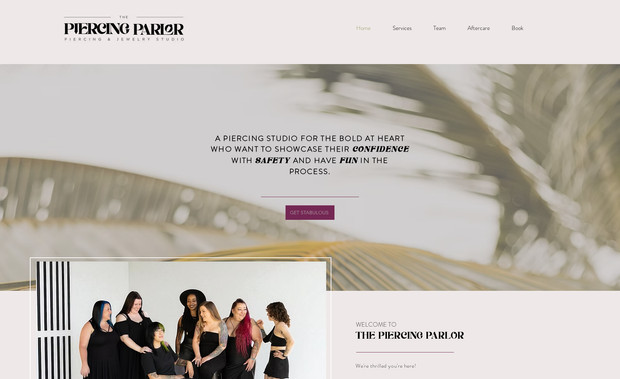 The Piercing Parlor: Branding & Website Design