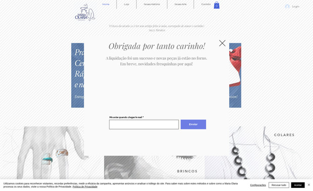 Maria Olaria: Website de joias artesanais