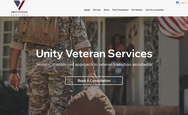 Unity Veteran Services: Services Provided: Branding, Logo, Content, SEO, Web Design.
