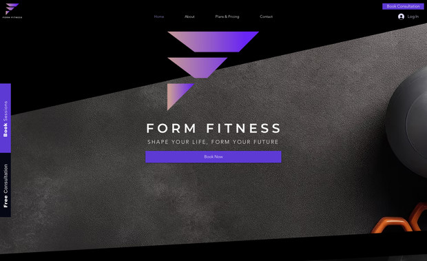 Form Fitness: Fitness Website
