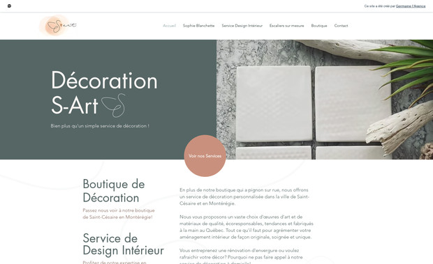 Design Intérieur: Refonte + Référencement + Contenu