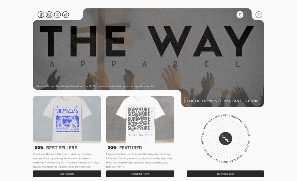 The Way Apparel: Updated store items with SEO settings