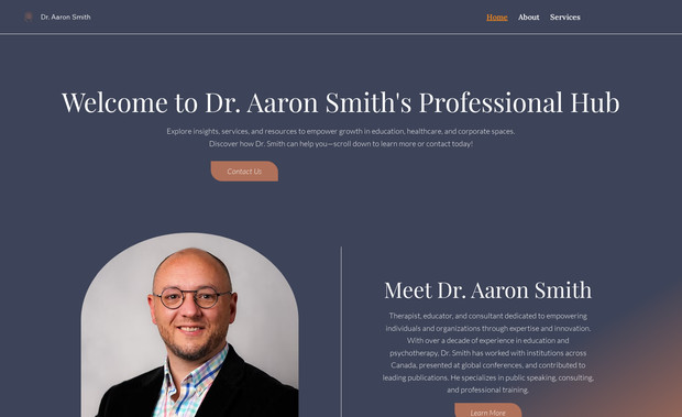 Aaron Smith: Creation and SEO setup of this personal website.