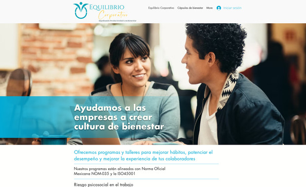 Equilibrio Corporativo: Creación de sitio y plataforma de e-learning