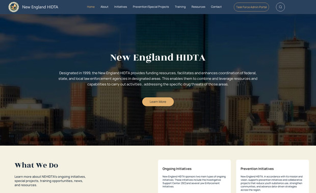 Goverment Website : needed a better-looking site then they had with some added functionality like task force portal, job board and event management
