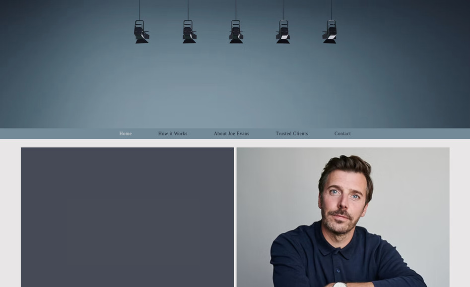 Joe Consultancy: One-page website renovation.