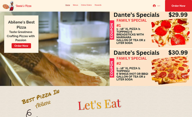 Dante's Pizza: undefined
