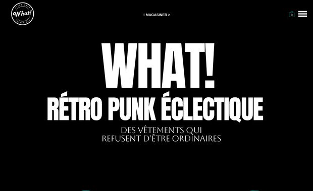 what! rétro punk éclectique: What! Rétro Punk Éclectique est née du besoin de s’exprimer librement.
Ici, le rétro rencontre le punk, les influences se croisent et chaque création affirme une position. 