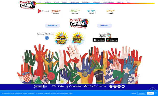 Chin Radio: Display the current show running on the radio. Live schedule filtering based on the current timing.