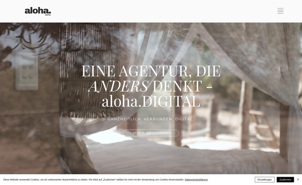 aloha.DIGITAL: Modernes Webdesign für unsere eigene Agentur