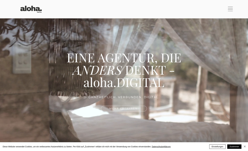 aloha.DIGITAL: Modernes Webdesign für unsere eigene Agentur