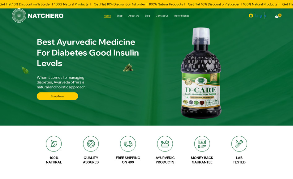 Natchero: E commerce website with amazing UI