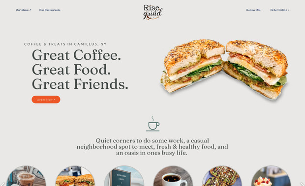 Cafe Restaurant Design: This was a clean and fresh design for a client in NY.