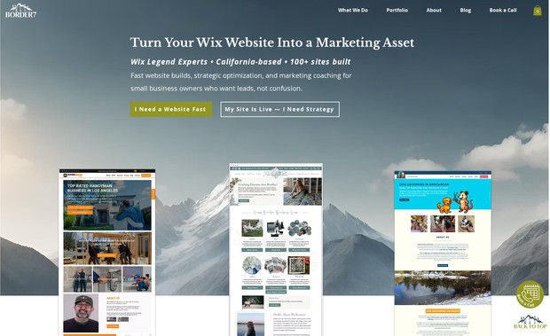 Border7 Studios: Our own website is proudly built on Wix. We are Wix Legend Experts that have been in business for 18 years. Husband & Wife team with a proven process to help you get online fast with consistent business through your website.