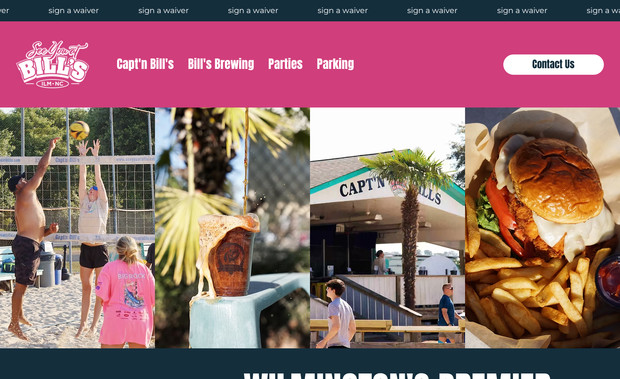 Capt'n Bill's: Service: Custom Website Design + Full Service SMM