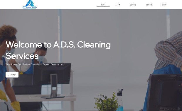 ADS Cleaning Services: Website and Logo Design