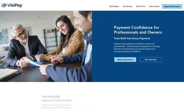 VisiPay: We created a custom, high-converting website to provide VisiPay with an elevated digital presence that finally reflects their industry expertise. The project featured our signature W-Design Method framework, light branding with a premium color palette, mobile optimization, and Premium SEO. The result is a professional website that attracts their dream clients with confidence.