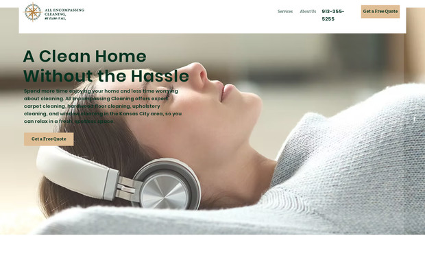 All Encompassing Cleaning: This website design project focused on building a strong online presence with a strategy to increase leads. The site features dynamic animations, a lead magnet with an email subscribe and discount coupon, automated email follow-ups, and seamless Jobber integration for online quotes. With clear calls to action, the result is a modern, user-friendly website designed to attract and convert more customers.