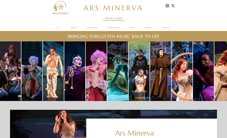 arsminerva: Website Redesign