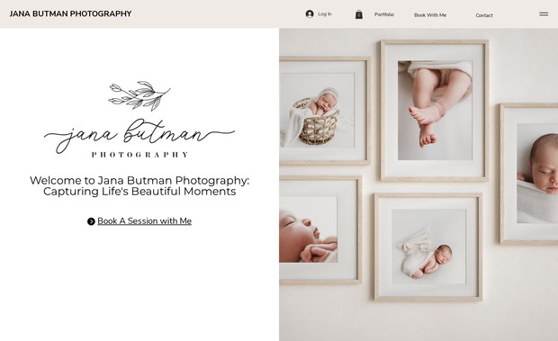Jana Butman Photography: This is a photography website for a local photographer.