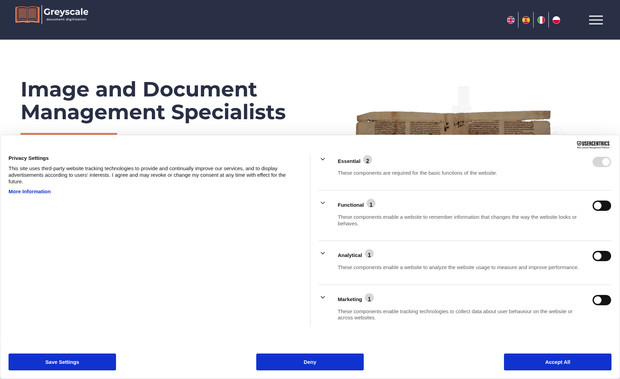 Greyscale Ltd: Realizzazione sito web