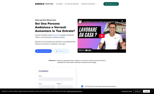 Portfolio: Abbiamo curato l’intero processo di creazione del nuovo sito web: dal concept iniziale alla messa online. Ci siamo occupato del design grafico, dello studio dei testi, della selezione delle immagini e della definizione della palette cromatica, con l’obiettivo di trasmettere al meglio l’identità del brand.

Il lavoro non si è concluso con la pubblicazione del sito: è in corso una collaborazione continuativa che comprende attività di consulenza e assistenza informatica e digitale, per garantire un supporto costante e un’evoluzione coerente della presenza online del cliente.