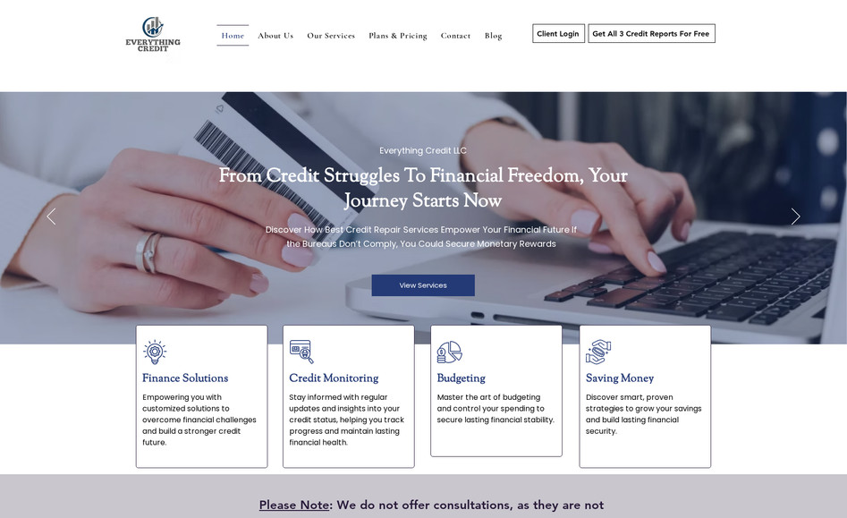 Everything Credit: Design and Redesign Website