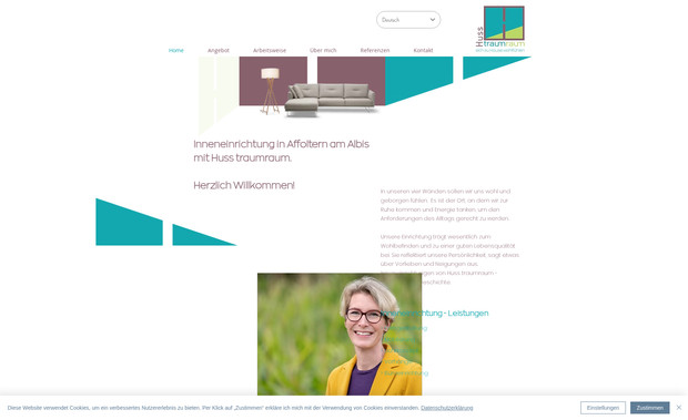 Huss traumraum: Angela Schulten hat meine bestehende Webseite (WIX) Huss traumraum angepasst und auf den neusten Stand gebracht. Aufgrund ihrer Kenntnisse hat sie die Homepage neu strukturiert und für Google fit gemacht. Die Zusammenarbeit war sehr angenehm und effizient. Ich bin sehr glücklich mit dem Resultat und kann Schulten Online Marketing wärmstens weiterempfehlen.

Corinne Huss, Huss traumraum

Erfolge: Platz 3 und 4  für die wichtigsten Keywords
50% mehr Kontaktanfragen