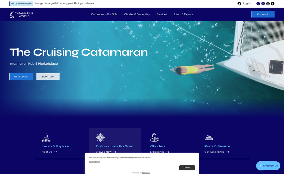 Catamaran World: Explore the World’s Best Selection of Multihulls
Inventory

Find your perfect catamaran—whether you're dreaming of bluewater cruising, coastal adventures, or launching a charter business. Our Catamarans for Sale section features new and used multihulls from trusted builders, owners, and brokers worldwide.