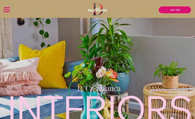 Dee Casablanca Interiors: DCasablanca Interiors — Custom Wix Website Design

I designed and developed a custom, visually-driven website for DCasablanca Interiors, a luxury interior design studio specializing in bespoke residential and commercial spaces. The site was built on Wix to showcase the brand’s refined aesthetic and creative portfolio, while providing a seamless browsing experience for prospective clients.

Project highlights:

Elegant Visual Presentation: Crafted a clean, modern layout that reflects the high-end design philosophy of DCasablanca Interiors and lets their work take center stage.

Responsive Across Devices: Built with full responsiveness in mind, ensuring consistent performance and visual appeal on desktops, tablets, and mobile devices.

Portfolio Showcase: Organized stunning project galleries that highlight past interior design work, allowing visitors to easily explore spaces by style, room type, and design approach.

Services & Expertise Pages: Structured clear information about services offered — from full-service design to consultation — helping guide visitors through the studio’s capabilities.

Lead Generation & Contact: Implemented intuitive contact forms and calls to action to drive inquiries and connect potential clients with the design team.

SEO Optimization: Applied foundational SEO best practices (optimized meta tags, clean URLs, schema where appropriate) to support improved search visibility and performance.

The result is a professional, elegant, and user-friendly website that elevates the brand identity of DCasablanca Interiors and supports their business growth by converting site visitors into engaged clients.