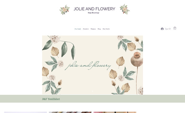 Jolie & Flowery - Floristry Education & eCommerce Platform: Jolie & Flowery is Turkey's first and only online platform dedicated entirely to the floristry industry — combining a product eCommerce store, a floristry education academy, online workshops, and a content community for flower enthusiasts and professional florists across the country.

This was one of our most multi-functional Wix builds, combining several distinct platform capabilities into a single cohesive experience. The site operates simultaneously as an eCommerce store selling floristry supplies and bouquet wrapping materials, an online academy where instructors can publish and monetise floristry training videos and educational content, a workshop booking platform connecting florists with students nationwide, a blog and content hub tracking international floristry trends, and a community membership area where users can register, join, and participate in the platform.

The project required careful information architecture to prevent four distinct user journeys — shoppers, students, instructors, and community members — from conflicting with each other, while keeping the overall experience intuitive and visually consistent with the brand's soft, premium aesthetic.

Key Wix features implemented include full eCommerce store with product catalogue and seasonal collections, Wix Members and user account functionality, online course and video content structure via the Wix academy section, workshop and event booking integration, blog with category management, and a clean mobile experience across all sections of the platform.

The result is a scalable Wix platform that functions as a full business ecosystem — not just a website — enabling Jolie & Flowery to sell products, deliver education, host community events, and grow their audience all from a single Wix build.

Services used: Advanced Website Design, eCommerce Website, Store Optimisation, Mobile Website