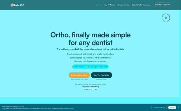 PerfectFitOrtho: Brand Design, Branded Website Design and Brand Messaging for this new Orthodontic Service Brand, currently in ongoing development.