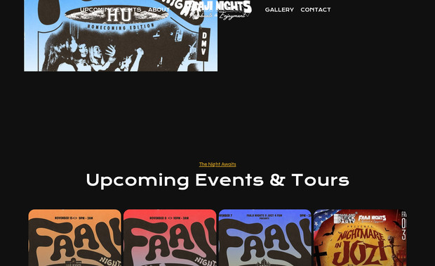 Faaji Nights: Full redesign and migration from Classic to Studio Editor. Custom Functionalities using velo.