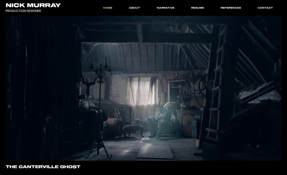 Nick Murray: Movie production designer. 