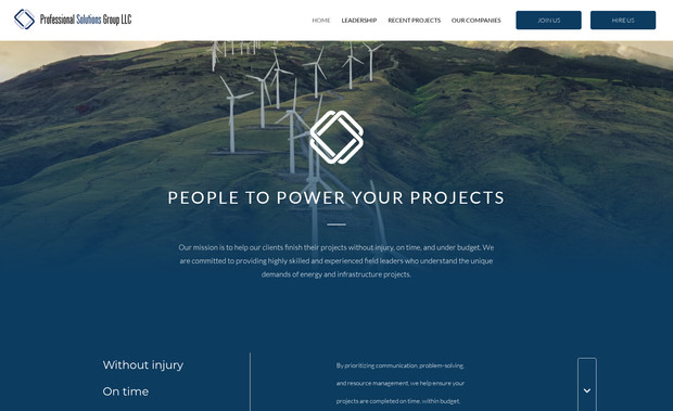 Professional Solutions Group LLC: We were entrusted with the website redesign and job board implementation for Professional Solutions Group LLC (PSG), a California-based company operating in the GovCon space. PSG sought to create a dynamic and engaging customer experience for their global clientele, along with a seamless job board to streamline the distribution of job listings and manage personnel staffing applications efficiently. We were happy to execute their business objectives, delivering a solution that aligned with their goals and enhanced both user engagement and operational efficiency.