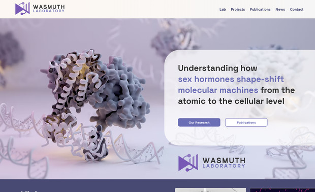 Wasmuth Lab: Laboratory Informational Website Full Design