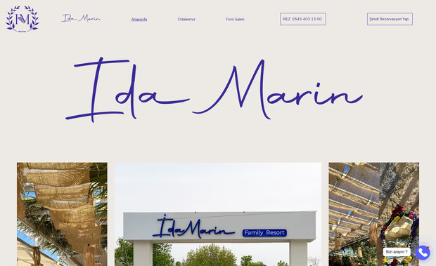 İda Marin Family Resort: Yenilenen İda Marin Web Sitesi Wix Studio ile yeniden yapıldı.